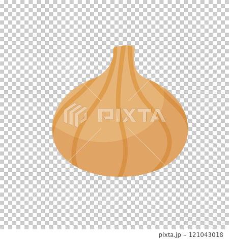 アイソメトリック_立体的でかわいい玉ねぎのイラスト アイソメトリック_立体的でかわいい玉ねぎのイラスト 121043018