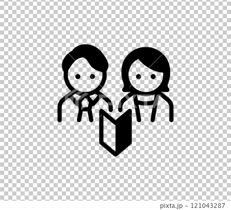 New employee icon illustration vector 121043287