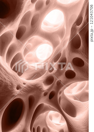 Abstract minimalist composition featuring hezagonal art of minimalist mocha mousse colors, monochromatic shade. 121043706