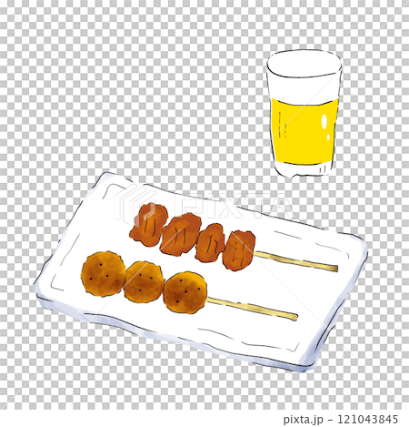 Yakitori illustration Yakitori illustration 121043845