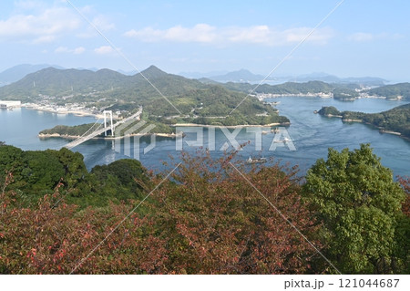 カレイ山展望台から望む瀬戸内海の絶景パノラマ 121044687