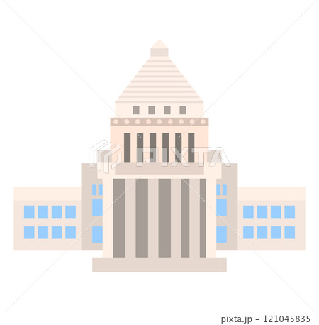 国会議事堂のベクターイラスト 121045835