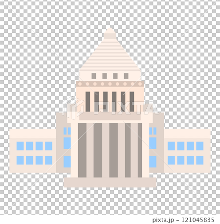 国会議事堂のベクターイラスト 121045835