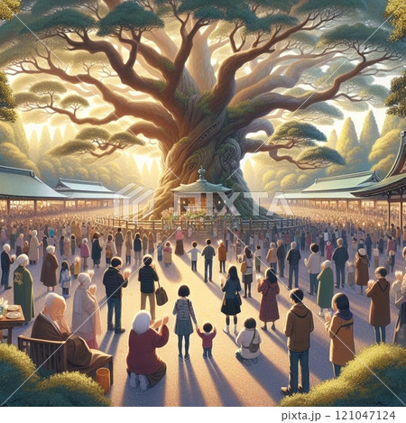 世界樹に集まる人々 世界樹に集まる人々 121047124