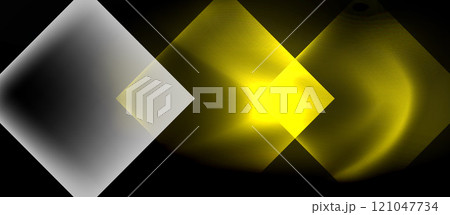 Dark neon colors with glass square shapes 121047734