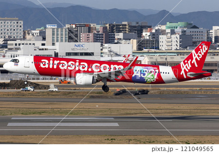 エアアジアA321neo福岡空港アプローチ 121049565