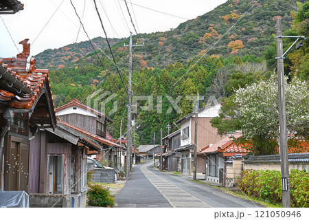 【山口県萩市】萩往還と佐々並市伝統的建造物群保存地区の風景 【山口県萩市】萩往還と佐々並市伝統的建造物群保存地区の風景 121050946