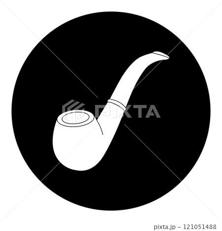 smoking pipe icon 121051488