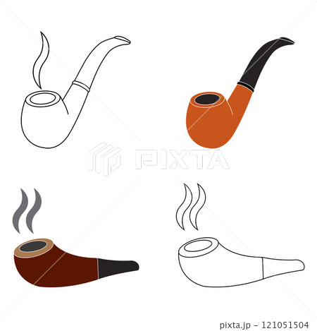 smoking pipe icon 121051504