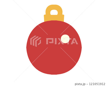 クリスマスのシンプルなオーナメントボールのイラスト素材 クリスマスのシンプルなオーナメントボールのイラスト素材 121051912