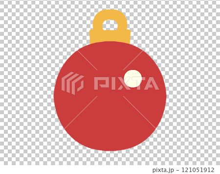 クリスマスのシンプルなオーナメントボールのイラスト素材 クリスマスのシンプルなオーナメントボールのイラスト素材 121051912