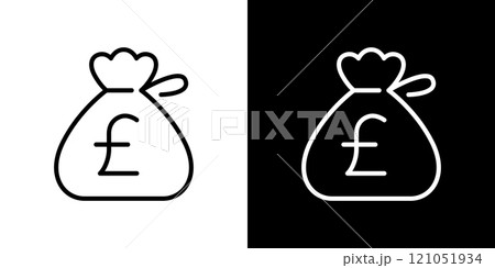 通貨のシンプルなラインアイコン 121051934