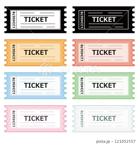 チケットアイコン　セット 121052557