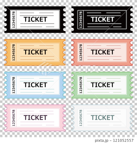チケットアイコン　セット 121052557