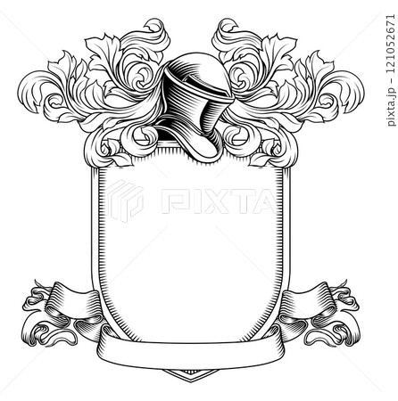 Coat of Arms Crest Knight Medieval Shield Heraldry 121052671