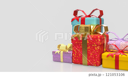 The Gift box for celebration or Holiday concept 3d rendering. 121053106