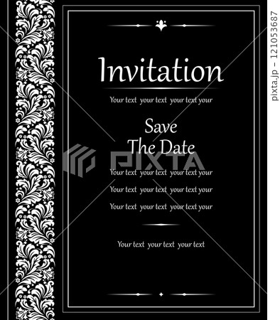 Abstract floral pattern. Vector seamless background. Perfect for invitations or announcements. 121053687