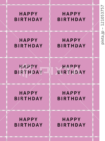 Dull pink birthday card A4 121053757