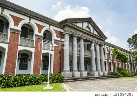 Industrial Design Bldg (Dacheng Hall) in the National Cheng Kung University, Tainan, Taiwan, It was the Former Japanese Army Infantry Second Regiment Dormitories. Industrial Design Bldg (Dacheng Hall) in the National Cheng Kung University, Tainan, Taiwan, It was the Former Japanese Army Infantry Second Regiment Dormitories. 121054295