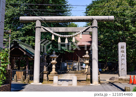 川崎市高津区の二子神社全景 川崎市高津区の二子神社全景 121054460