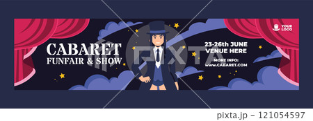 Flat cabaret twitch banner Flat cabaret twitch banner 121054597