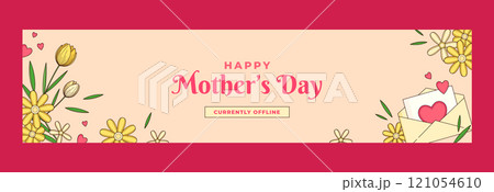 Hand drawn mother's day twitch banner Hand drawn mother's day twitch banner 121054610