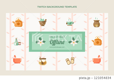 Flat design beauty spa template 121054834