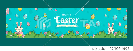 Hand drawn easter twitch banner 121054908