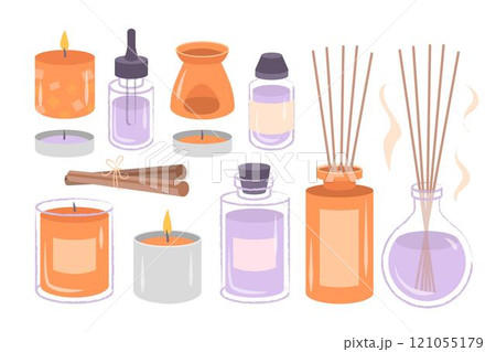 Hand drawn aromatherapy scented sticks Hand drawn aromatherapy scented sticks 121055179