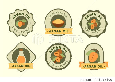 Organic flat argan oil badge pack Organic flat argan oil badge pack 121055190
