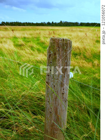 A photo of a fence post 121056072