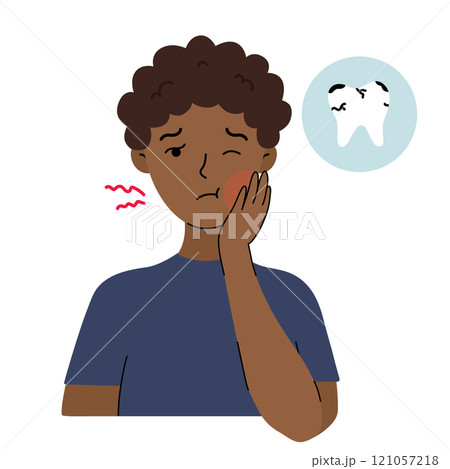 Young man experiencing tooth pain Young man experiencing tooth pain 121057218