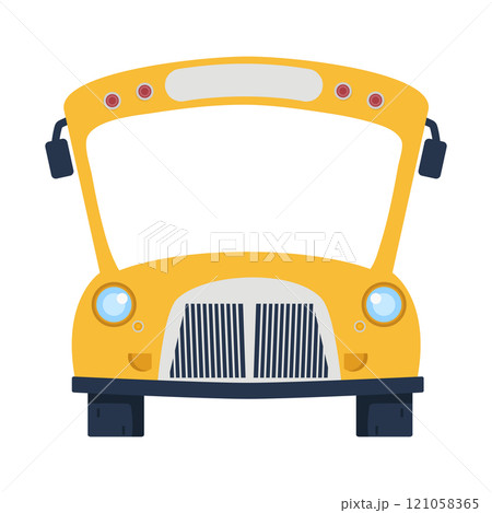 Yellow school bus vehicle illustration 121058365
