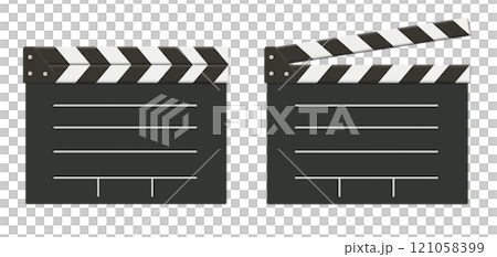 一組帶有粉筆線的封閉式和開放式隔板 121058399