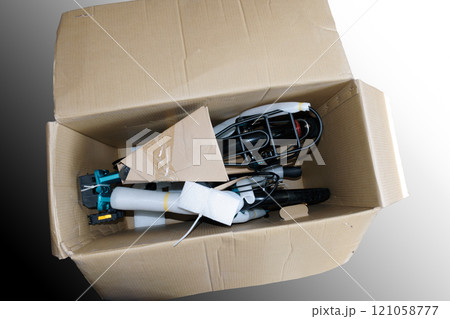 Bicycle in a box. 121058777