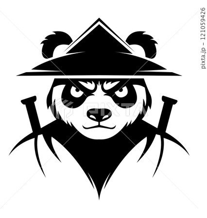 panda bear logo creative and original for your business or company logotype vector illustration 121059426