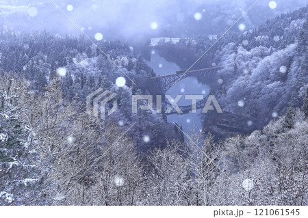 雪降る只見線 雪降る只見線 121061545