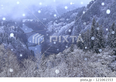 雪降る只見線 雪降る只見線 121061553