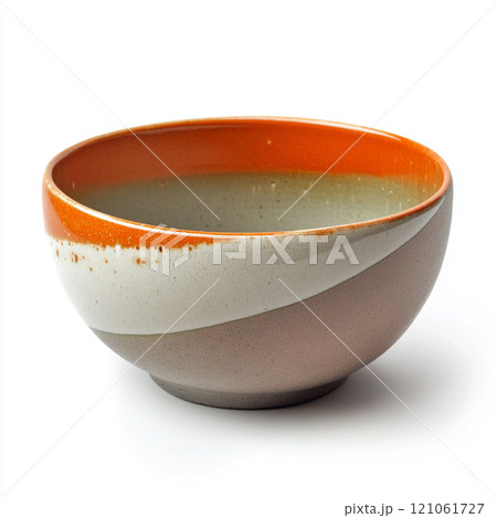 Modern design decorative ceramic bowl, isolated on pure white background. Modern design decorative ceramic bowl, isolated on pure white background. 121061727