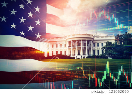 AI生成画像:アメリカ経済 AI生成画像:アメリカ経済 121062090