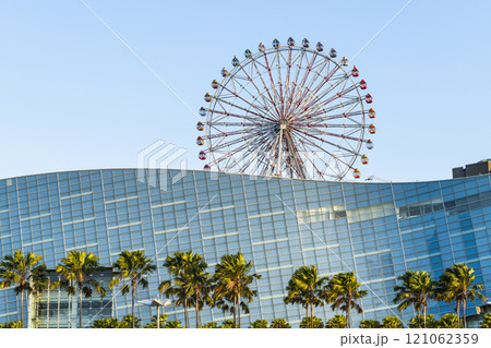 Close-up of the Ferris wheel(Kaohsiung Eye) at Dream Mall of Kaohsiung, Taiwan. Close-up of the Ferris wheel(Kaohsiung Eye) at Dream Mall of Kaohsiung, Taiwan. 121062359