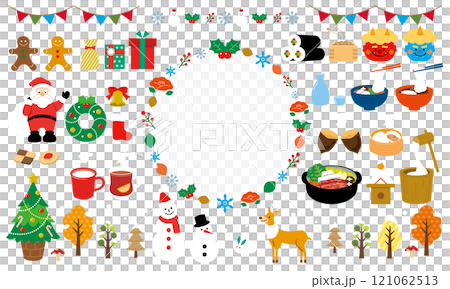 Winter illustration set 121062513