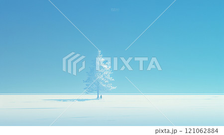 冬の静寂と青空 121062884