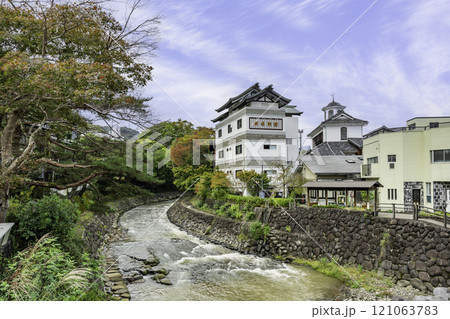 伊豆修善寺　河原湯（足湯）　静岡県伊豆市 121063783