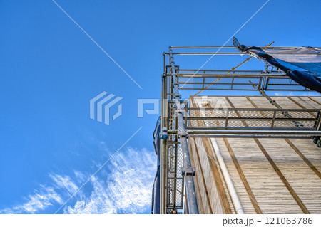 戸建て家屋の外壁修繕工事 戸建て家屋の外壁修繕工事 121063786