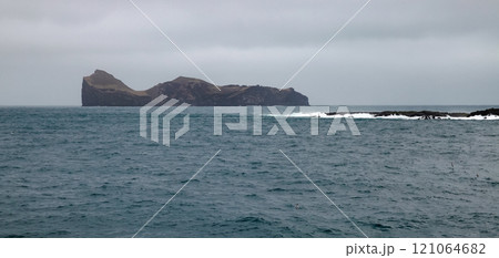 Bjarnarey, Vestmannaeyjar island. Natural panoramic landscape 121064682