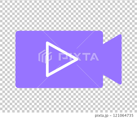 Simple purple video camera 121064735