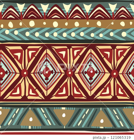 Seamless pattern tribal texture, ethnic background Seamless pattern tribal texture, ethnic background 121065319