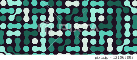 Metaballs shapes abstract  geometric background 121065898