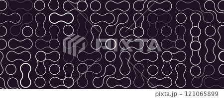 Metaballs shapes abstract  geometric background 121065899